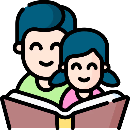 family-reading-together